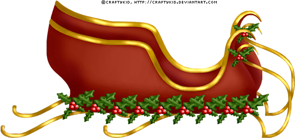 Sleigh Clipart Transparent Background - Believe In Santa Shower Curtain (600x294)