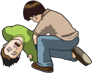 Unconscious Clipart Clipground - Man Helping To Other Man (400x313)