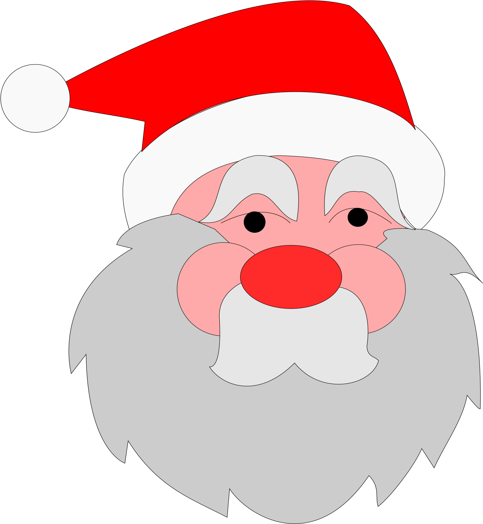 Santa Claus Christmas Clip Art - Santa Claus Christmas Clip Art (1697x2400)