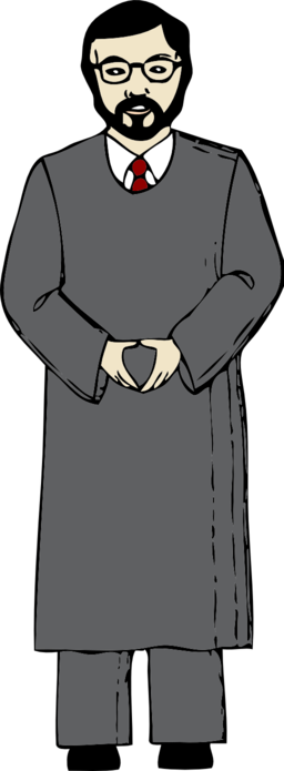 Man - Clipart - Judge Standing Clipart (256x695)