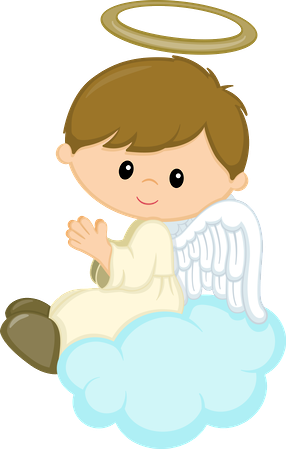 Anjo Boys - Anjinhos Para Batizado Menina (286x449)