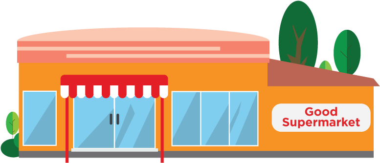 Ip Direct Marketing - Transparent Grocery Store Clip Art (792x341)