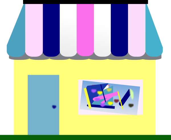 Shop Clipart Transparent Background (600x489)