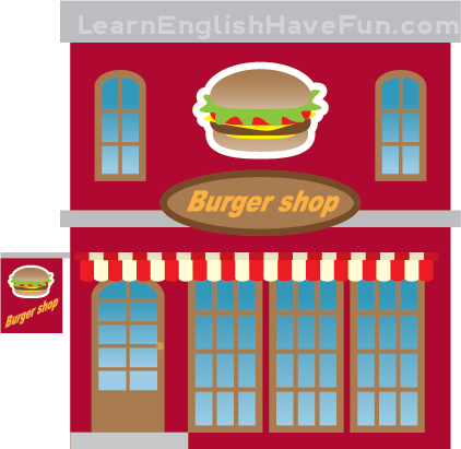 Burger Shop Clipart Png (422x411)