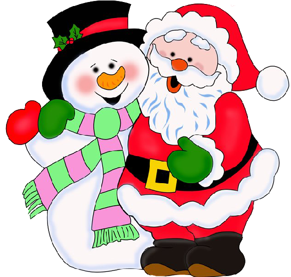 Discover Ideas About Xmas Clip Art - Christmas Tree With Santa Claus Clip Art (600x600)