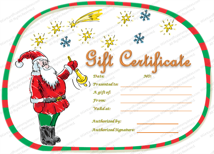 Gift Certificate Template - Recognition Certificate (721x517)