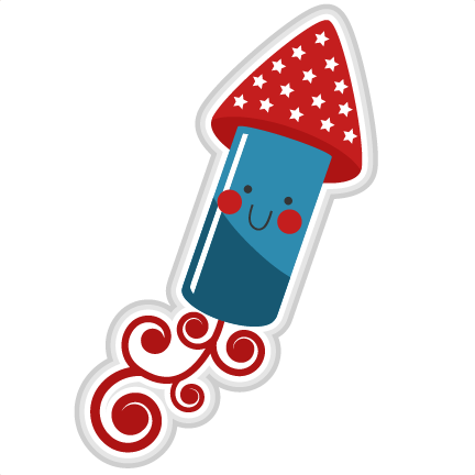 Pin Cute Firecracker Clipart - Miss Kate Cuttables Fireworks (432x432)