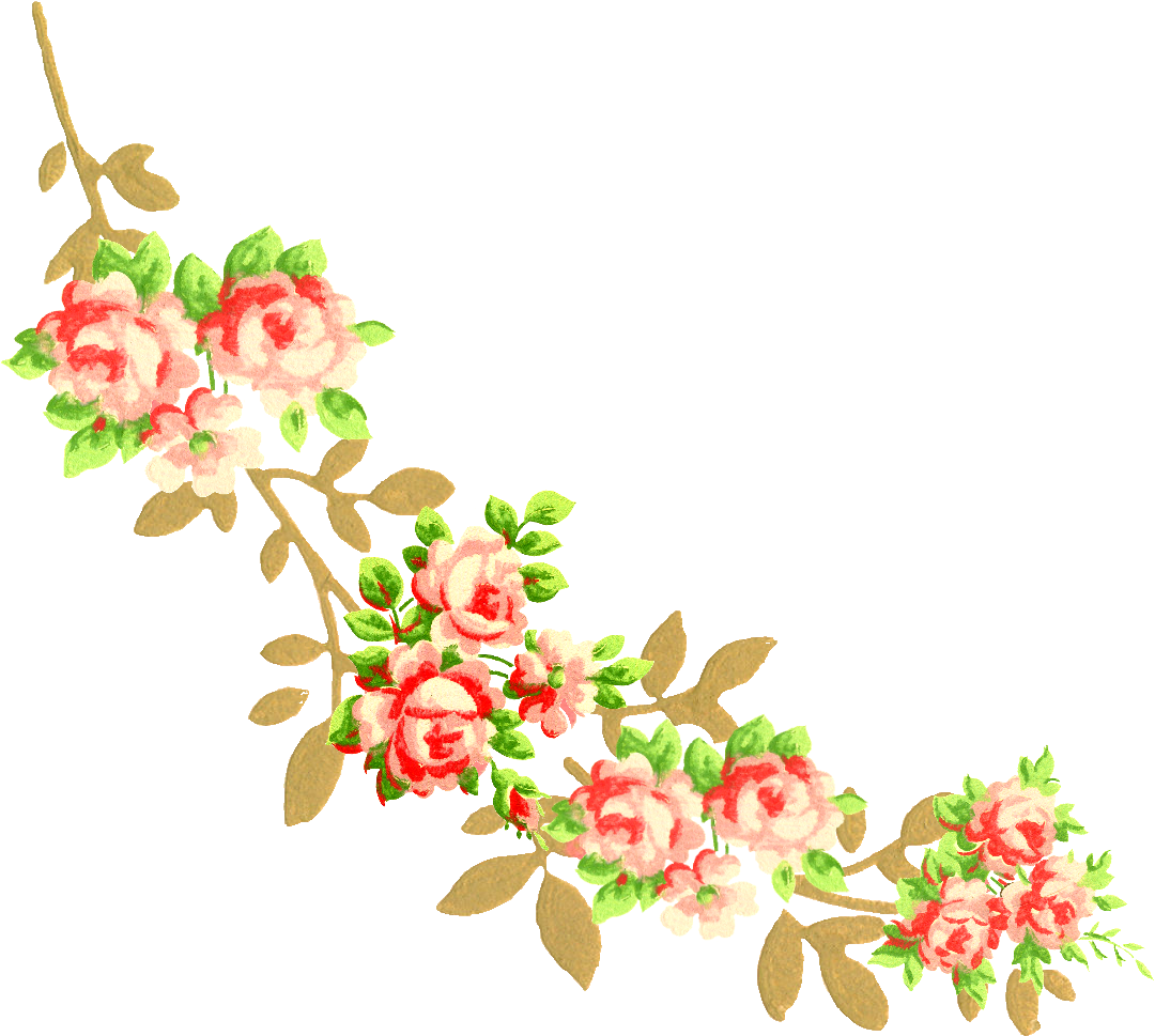 The Second Digital Corner Clip Art Is A Lovely Flower - Invitation Borders Designs Png (1222x1124)