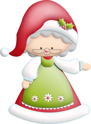 Kmill Mrsclaus - Mamae Noel Desenho Png (365x500)