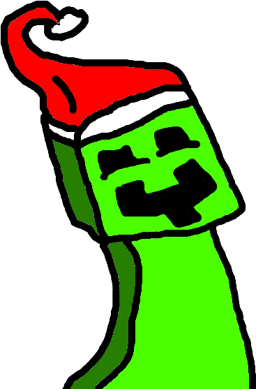Minecraft Christmas Creeper - Creeper Christmas (800x600)