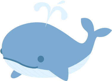 Little Blue Whale Clip Art Free Clip Art Pinterest - くじら イラスト (400x400)