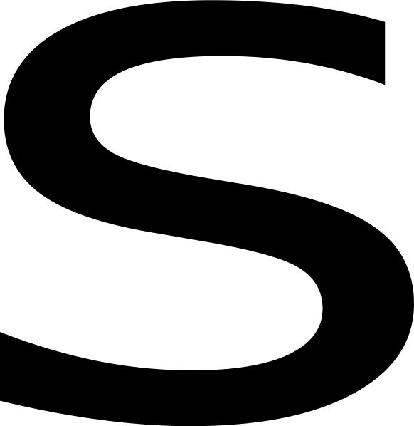 Small Letter S Clipart Black And White (582x598)