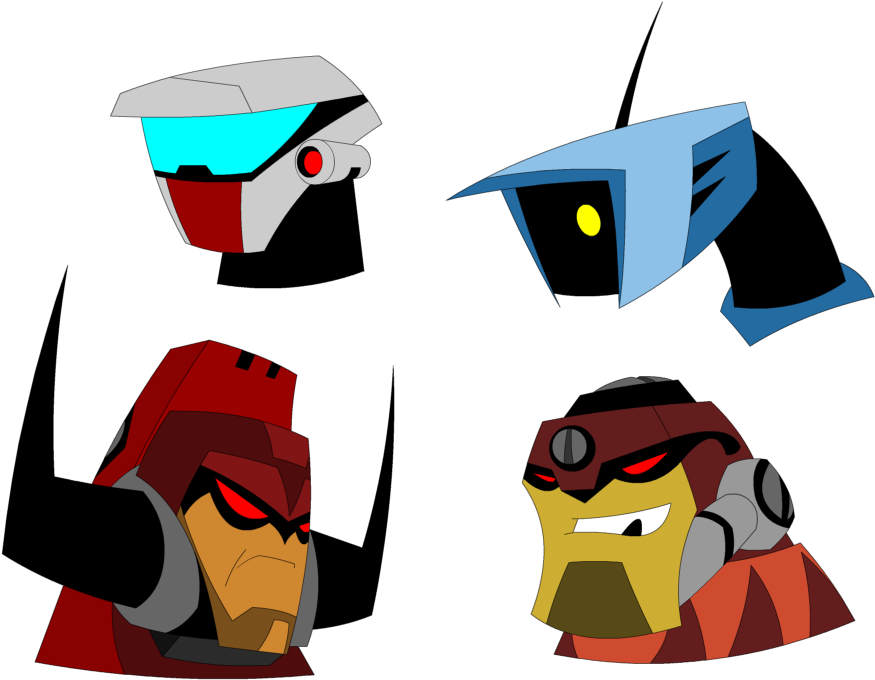 Animated Head Studies - Transformers Animated Rewind (937x691)