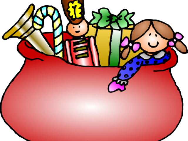 Santa Bag Cliparts - Christmas Toys Clip Art (640x480)
