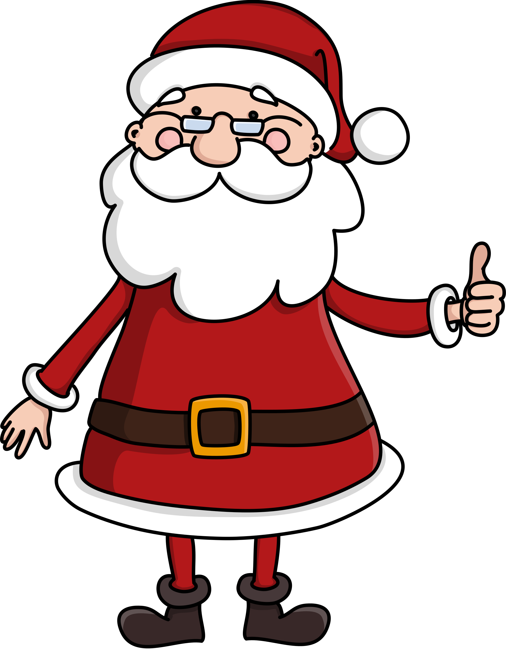 Open - Santa Claus Thumbs Up (2000x2565)
