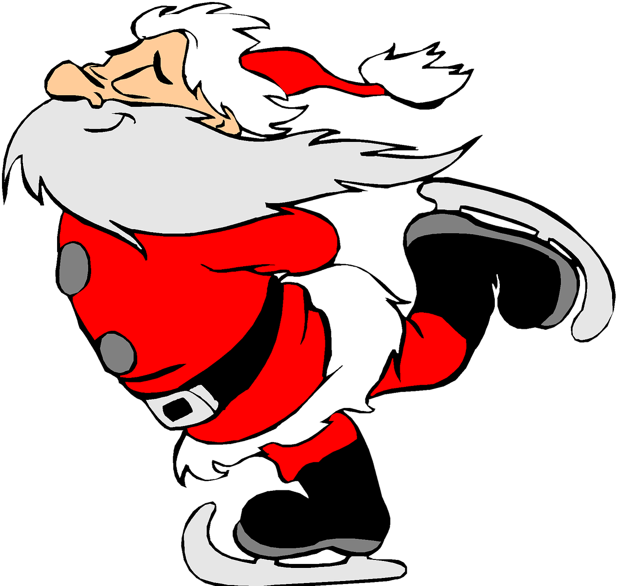 Santa On Ice Skates (1280x1191)