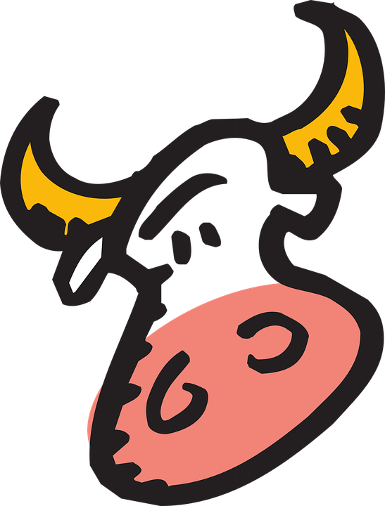 Cartoon Cow Face 11, Buy Clip Art - Bull Face Clipart (547x720)