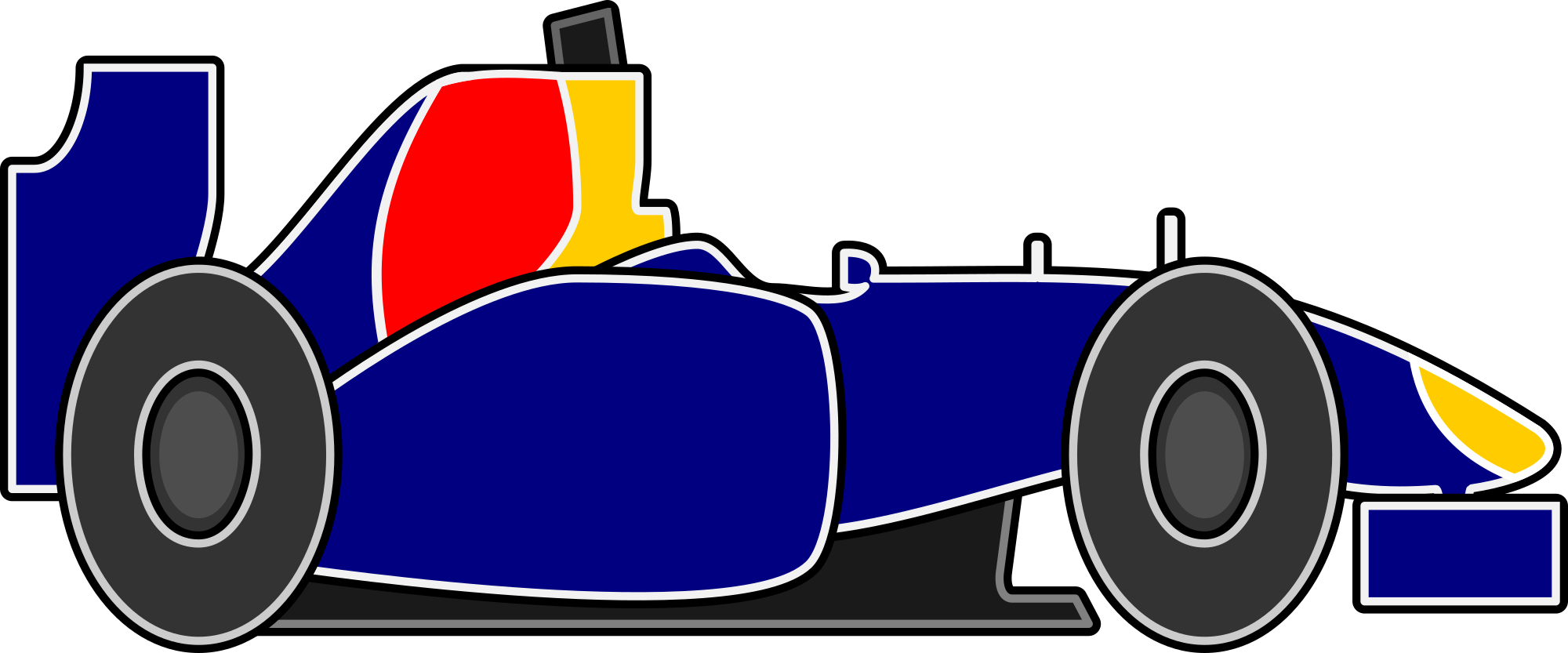 Race Car Cartoon 19, Buy Clip Art - Auto Racing (2000x833)