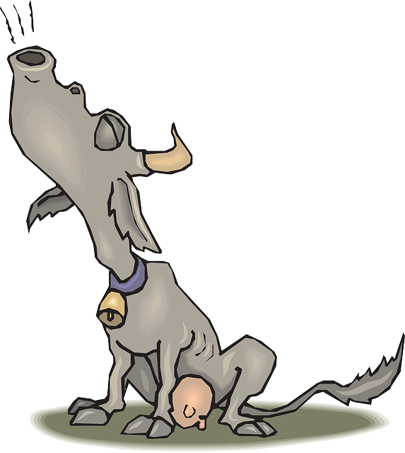 Cartoon, Cow, Sitting, Noise, Animal, Howling - Ruido De Los Animales (573x640)
