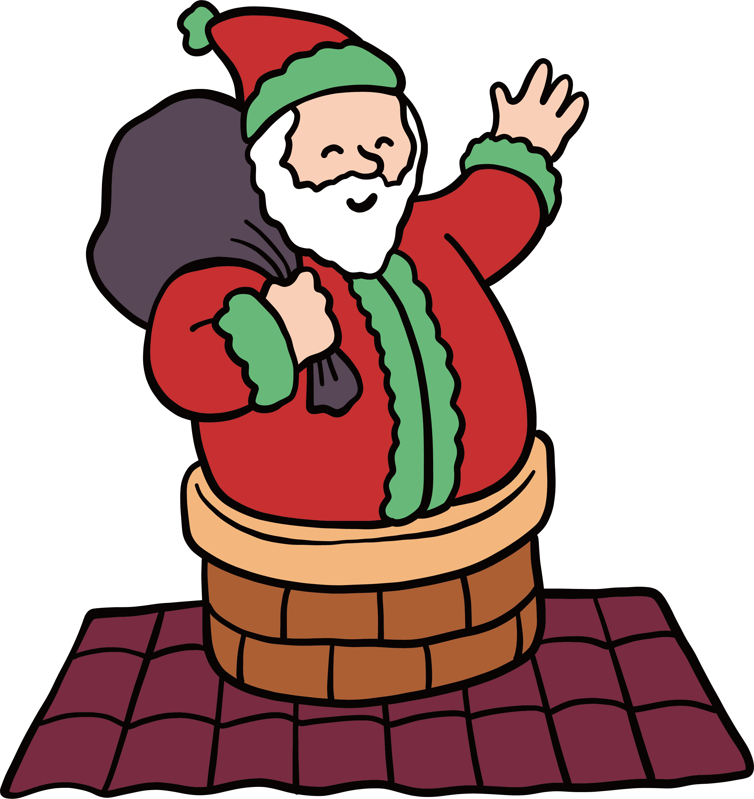 Santa Claus Free Christmas Clip Art - Santa Claus Free Christmas Clip Art (2618x2776)