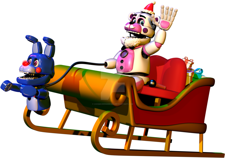 Santa Freddy By Cosmicrenders64 - Five Nights At Freddy's (1060x753)