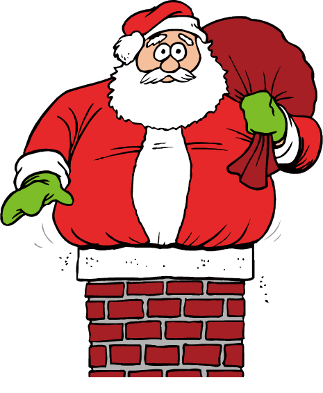 Santa Claus Cet Piteu015fti When Santa Got Stuck Up - Santa Claus Cet Piteu015fti When Santa Got Stuck Up (465x565)