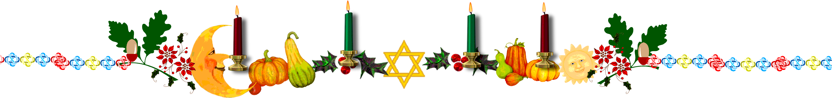 Ursine Logic's Thanksgiving And Harvest Festival Stores - Advent Candle (3500x502)