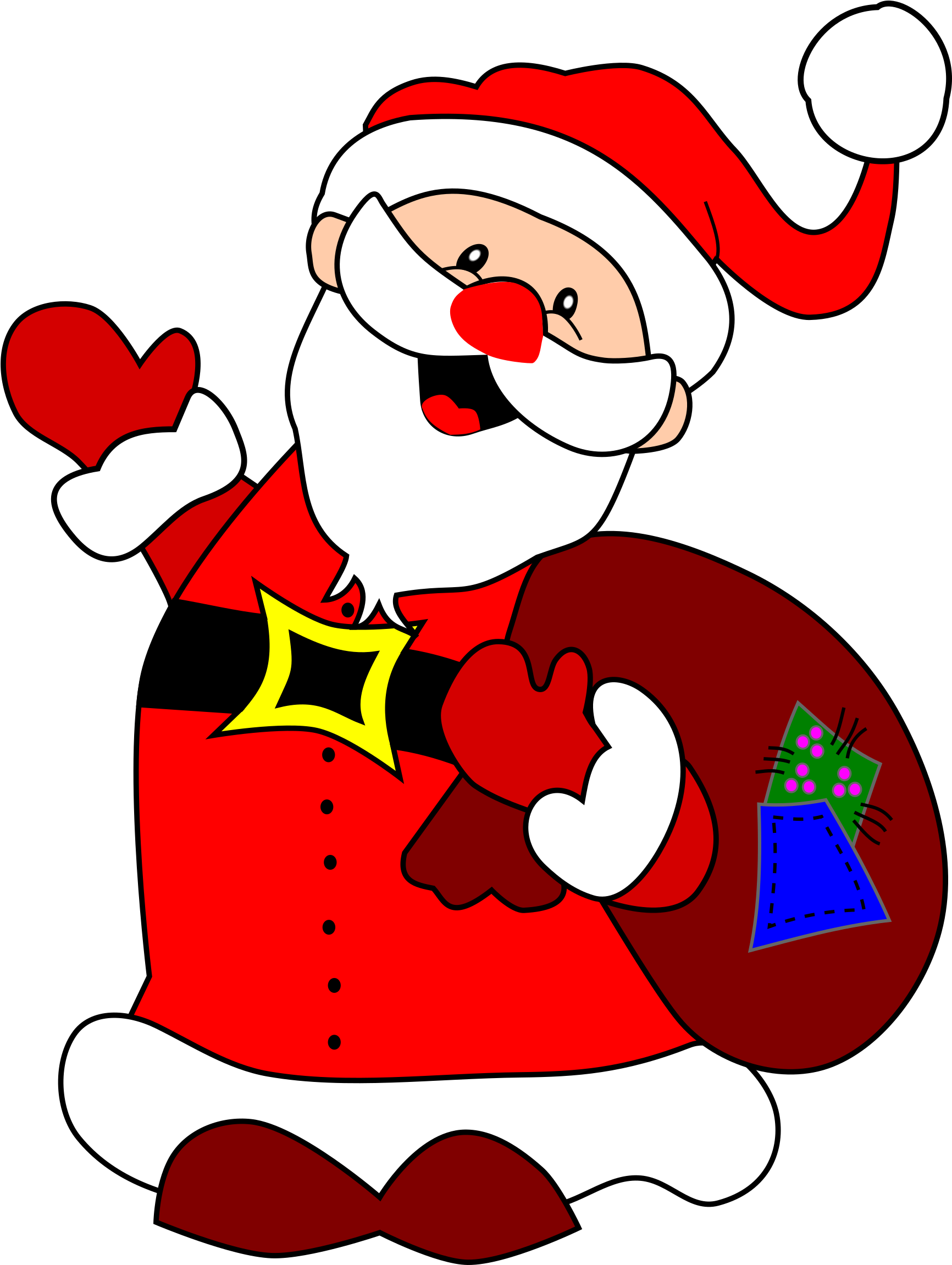 Don't Let His Appearance Fool You - Christmas Characters Santa (1732x2301)