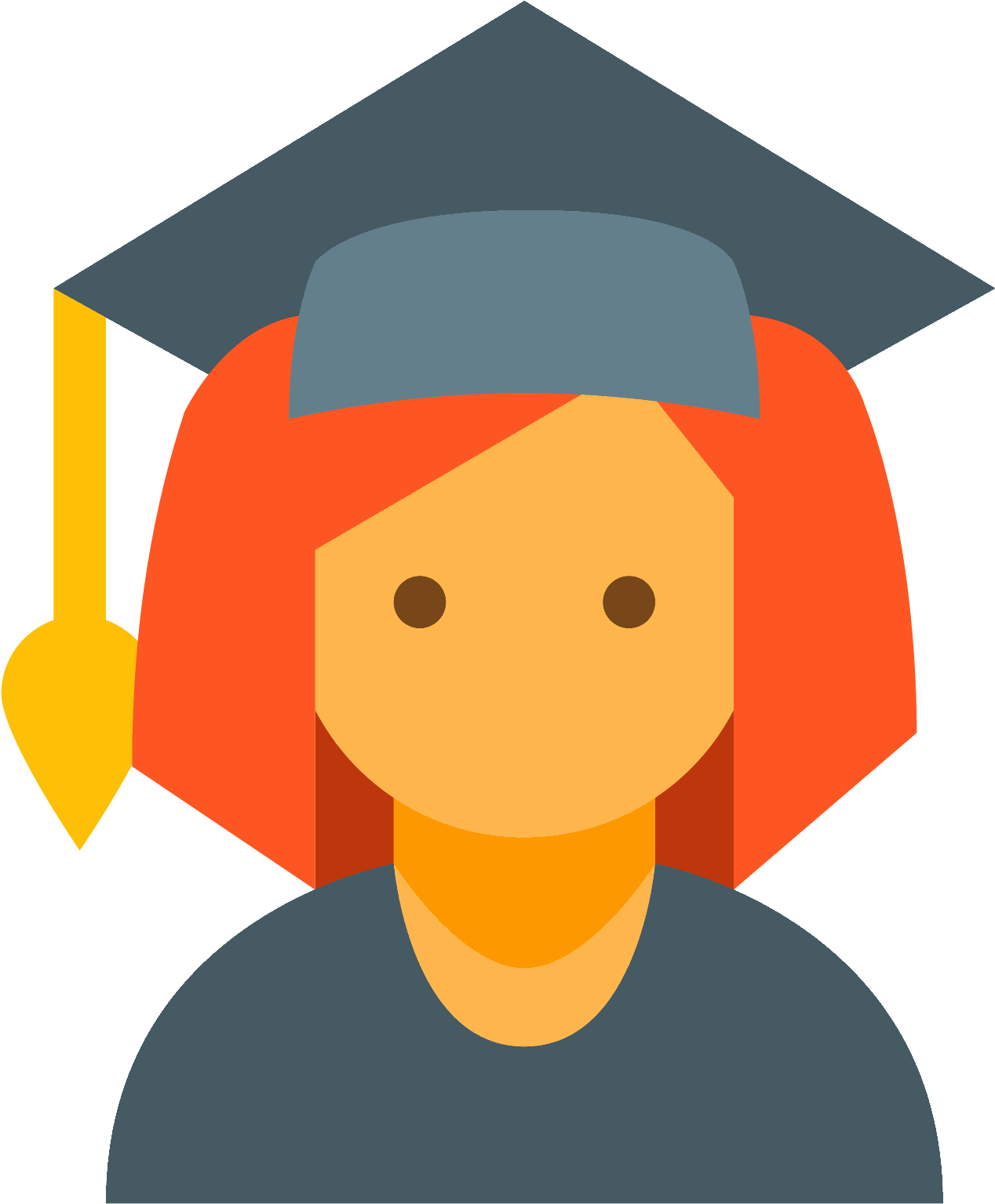How Do They Study Or Go To Work - Female Student Icon (1600x1600)