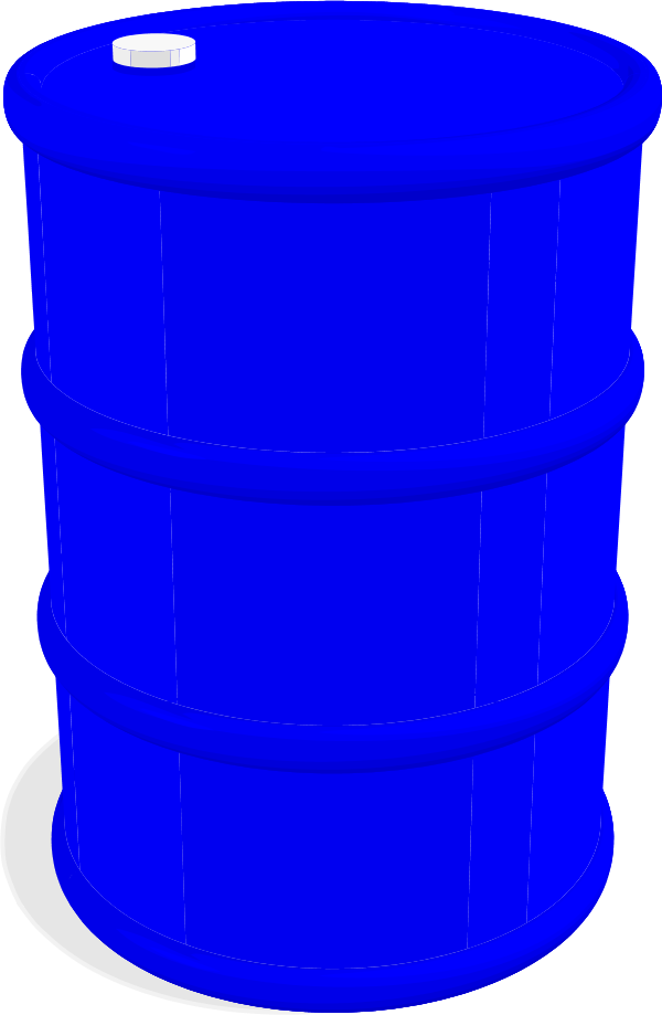 Water Droplets Clipart - Blue Barrel Clipart (600x919)