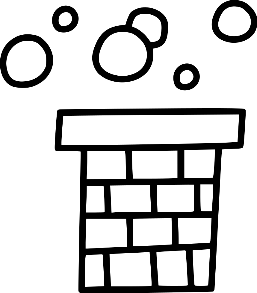 Chimney Smoke Santa Claus Comments - Icone Mur (858x980)