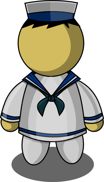 Free To Use Amp Public Domain Sailor Clip Art - Free To Use Amp Public Domain Sailor Clip Art (346x605)