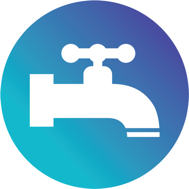 Tap Water - Blue Circle Icon Delivery (750x736)
