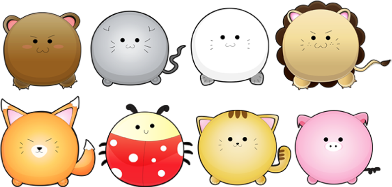 Vinyl Wall Decals Are One Of The Latest And Very Popular - Cute Animals Logo (800x550)