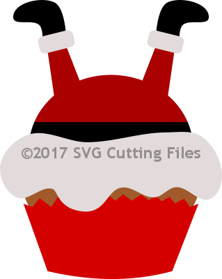 Christmas Santa Feet Cupcake - Christmas Day (319x400)