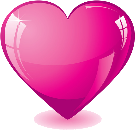 Heart Transparent Png Sticker - Vector Pink Heart (580x580)