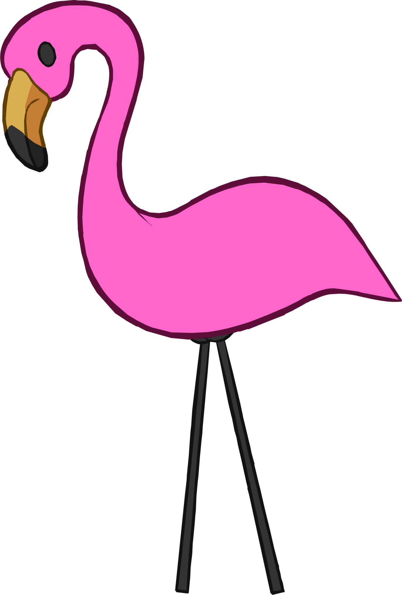 Pink Flamingo Icon - Flamingo Pink Icon Png (1371x2031)