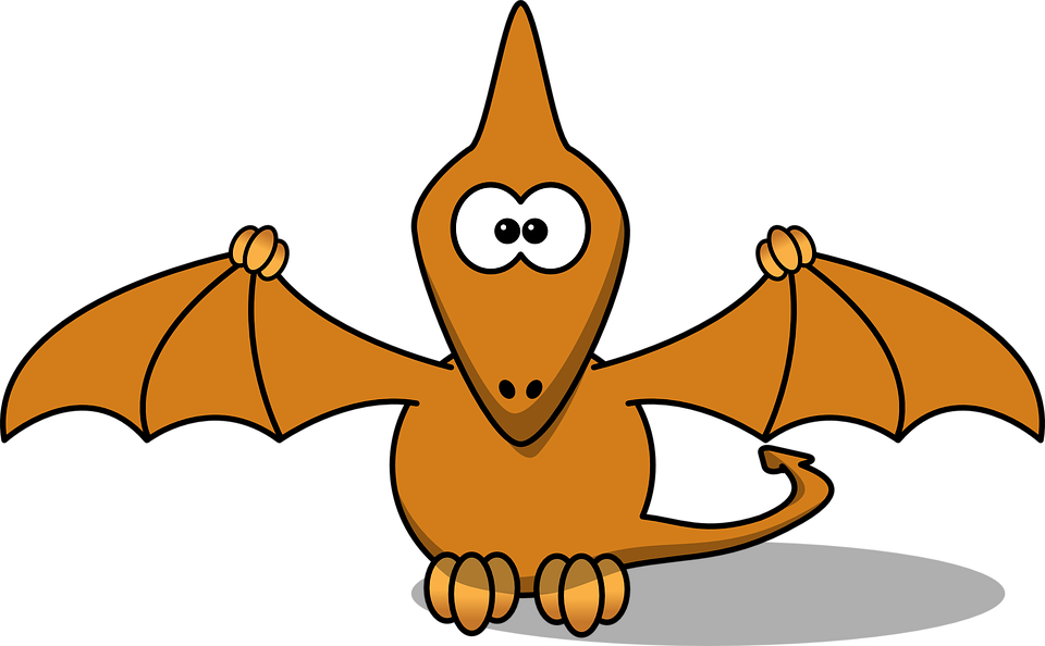 Baby, Cartoon, Bird, Cute, Historic, Draw, Dinosaur - Dinosaur Clip Art Png (960x594)