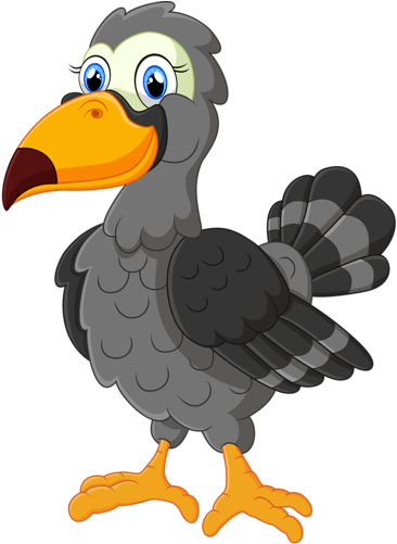 Cartoon Animals And Children Vector 2 [преобразованный] - Vulture Cartoon Png (373x500)