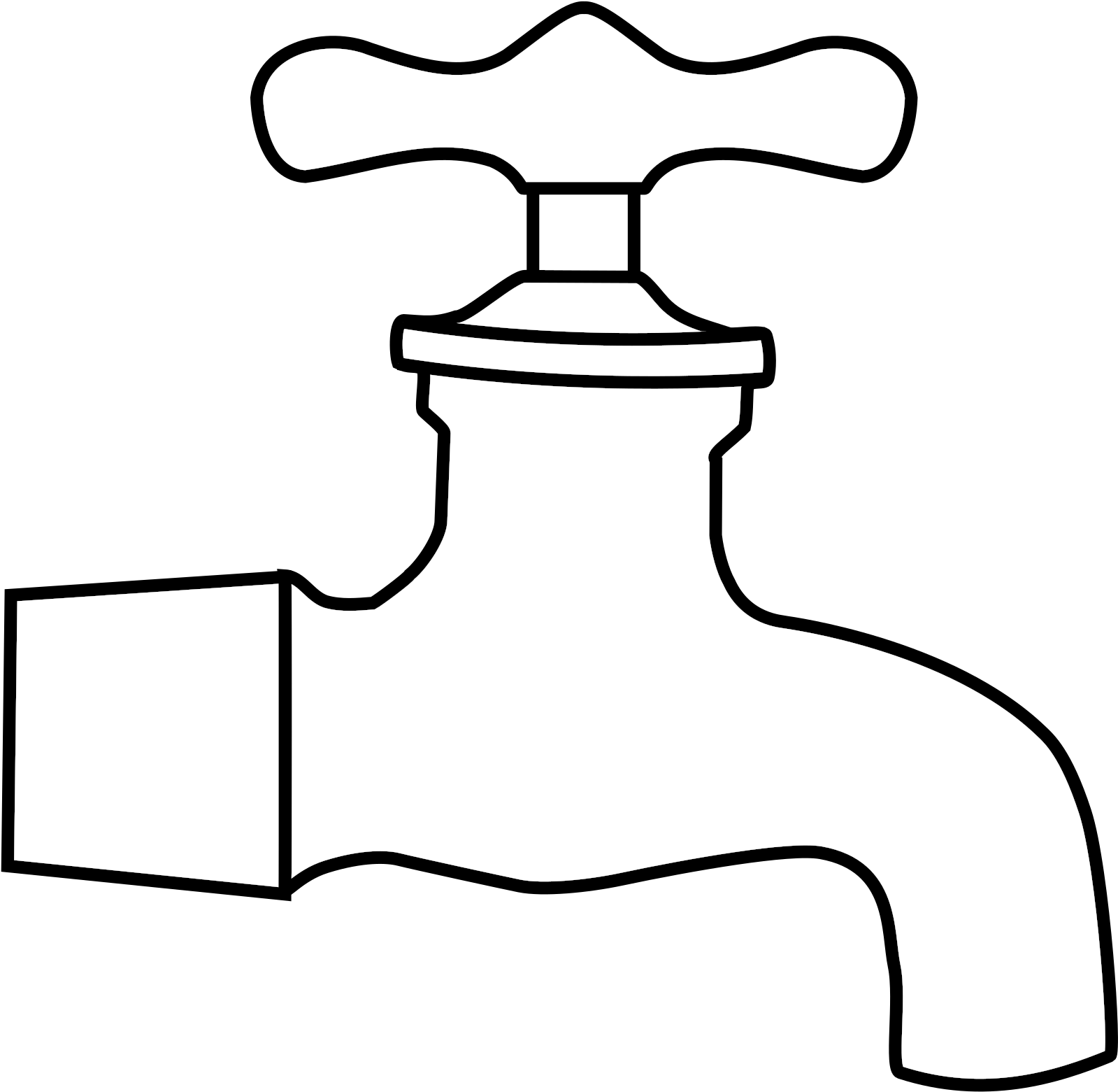 Water Faucet Vector Clipart - Hypothesis Clipart (2400x1697)