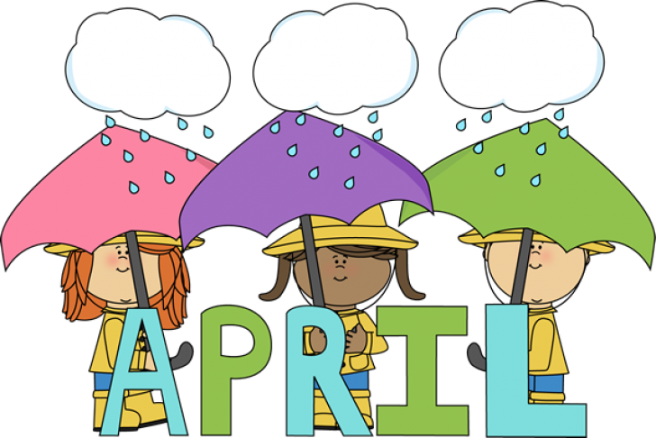 Free April Clipart Images - April Clipart For School (728x486)