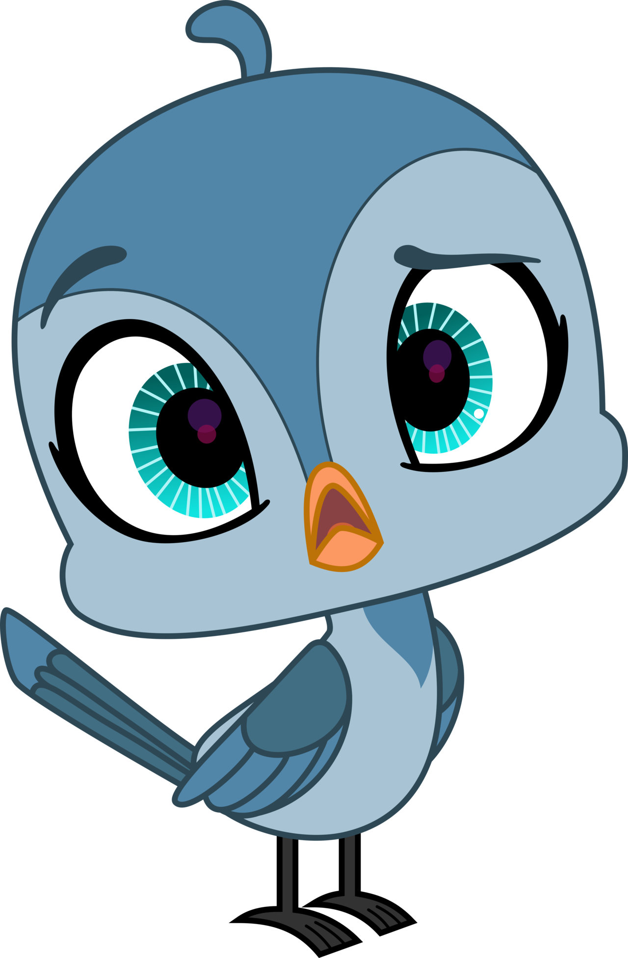 Unnamed Bird By Fercho262 Unnamed Bird By Fercho262 - Littlest Pet Shop Cartoon Bird (1280x1951)