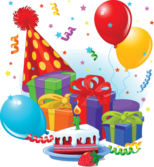 May Birthday Clipart - Gift Birthday Clipart (600x648)
