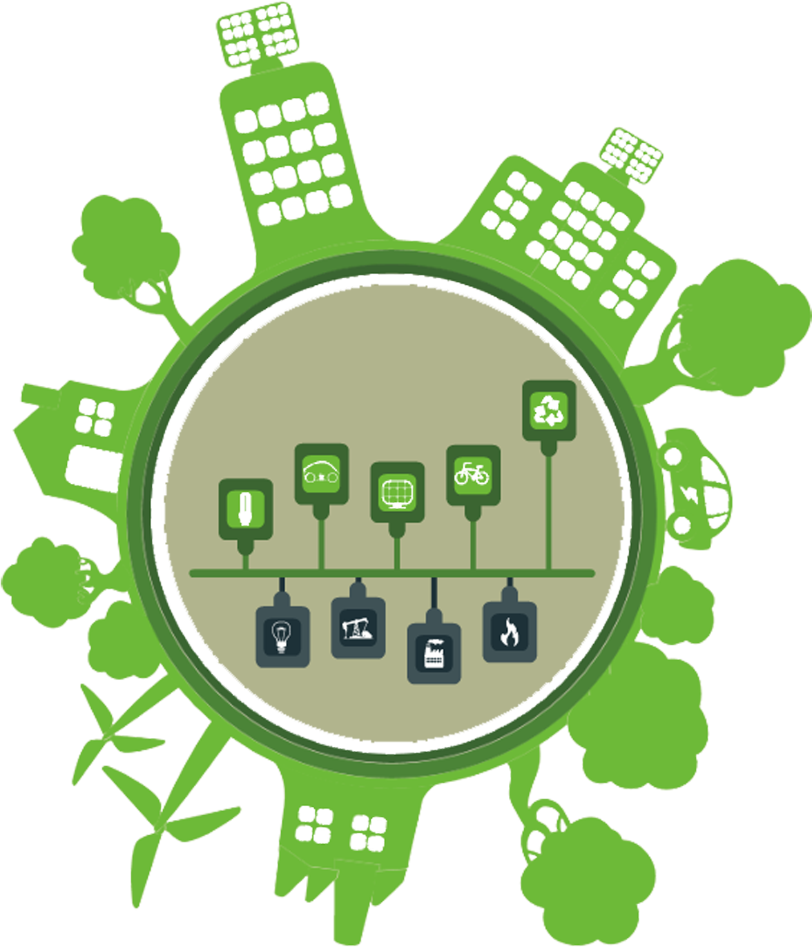 Ecology Solar Energy Solar Panel Illustration - Environmental Protection (1338x1450)