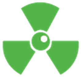Radiation Symbol - Radioactive Decay (456x399)