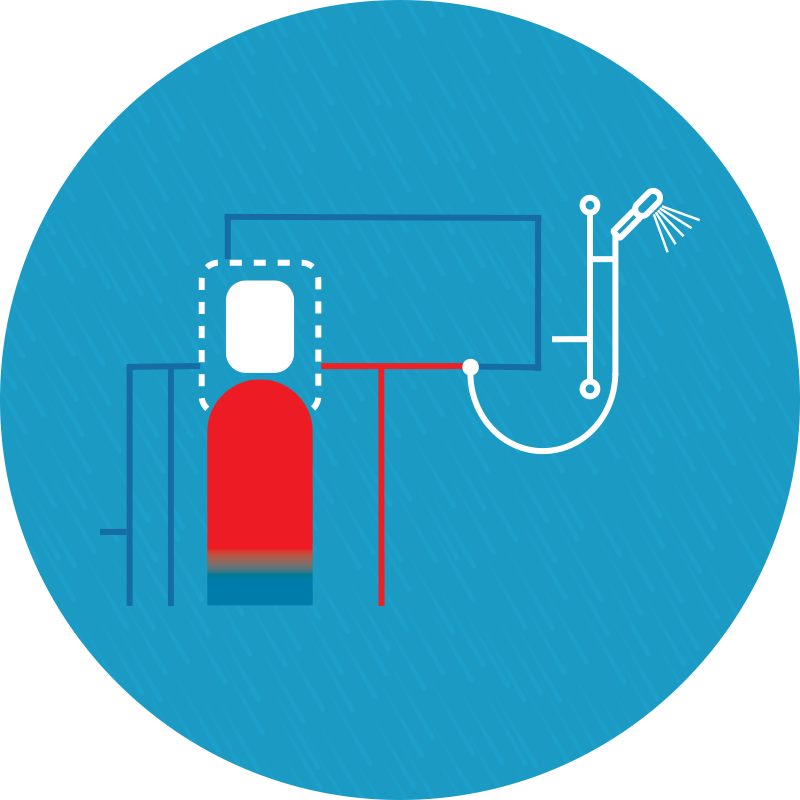 So This Type Of System Provides Mains Pressure Hot - Portrait Of A Man (800x800)