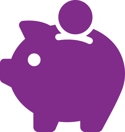 Money-saving - Money Purple Png (400x420)