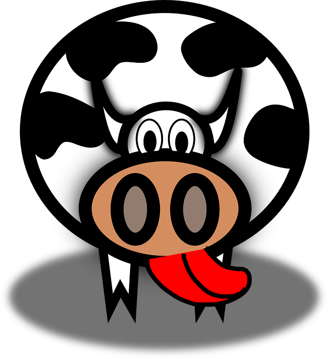 Free Vector Graphic - Cow Clip Art (658x720)