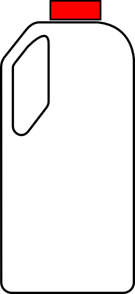 Clip Art Black And White Jug Clipart - Clip Art (270x588)