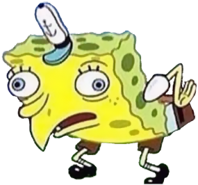 Spongebob Mocking Transparent - Spongebob Aesthetic (540x304)